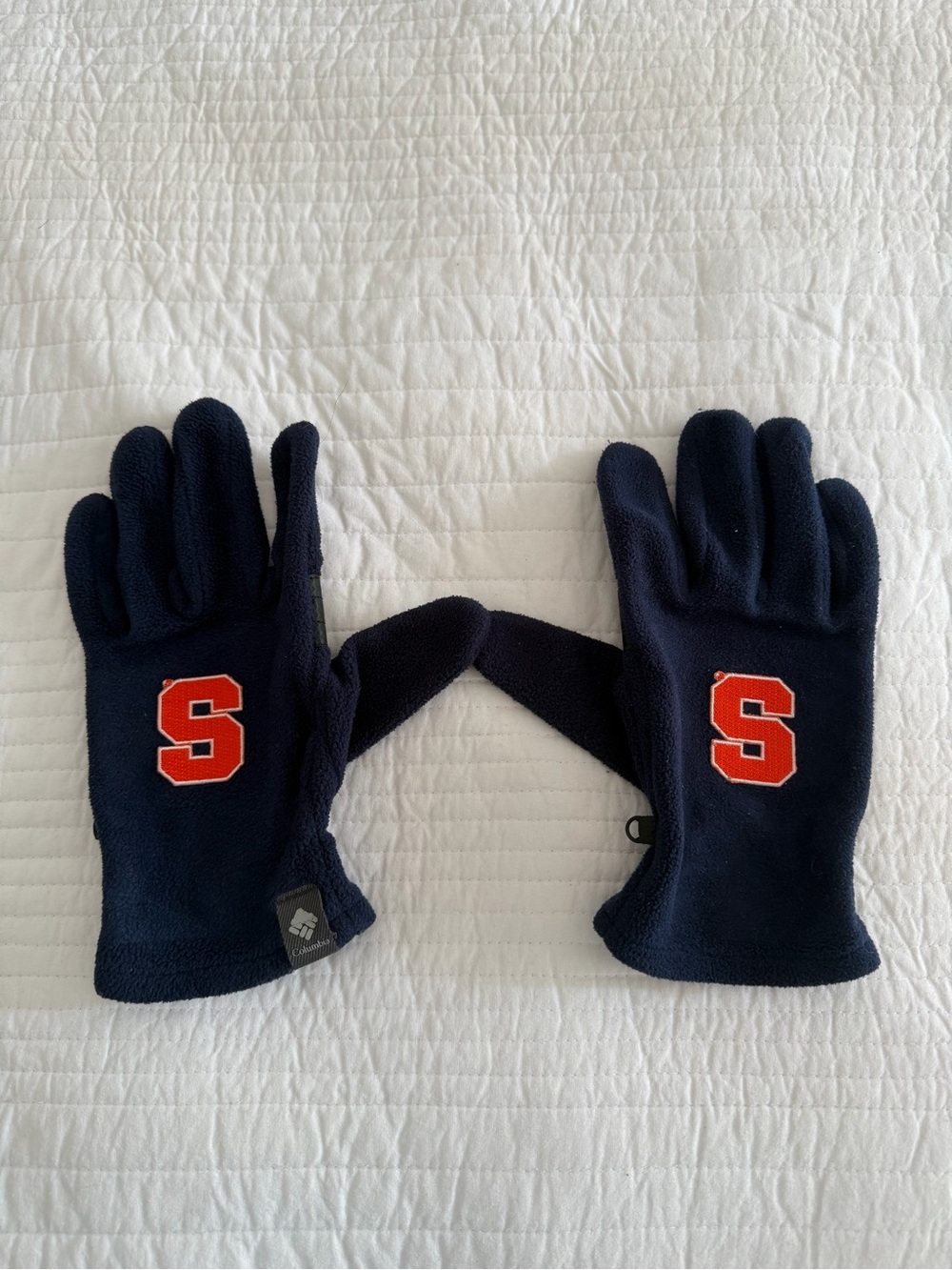 Columbia Gloves with Orange Syracuse Logo
